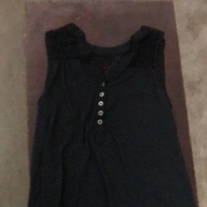 Lacey button Top with lace back (Good condition)
